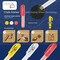 Chalk Fabric Marker for Sewing, Quilting & Crafting | White |Tailors Liner Pen Creates Consistent Erasable Lines with Dosing Wheel Technology | Works on Cotton, Knit, Suede, and All Fabrics